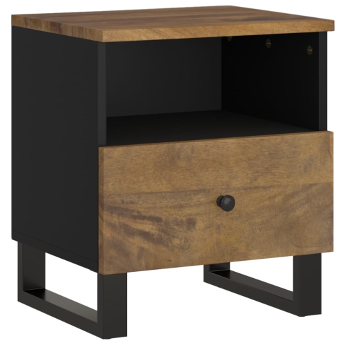 vidaXL Bedside Cabinet Solid Wood Mango&Engineered Wood