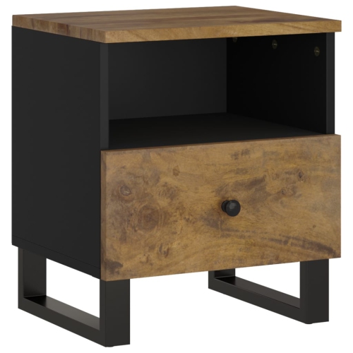 vidaXL Bedside Cabinet Solid Wood Mango&Engineered Wood