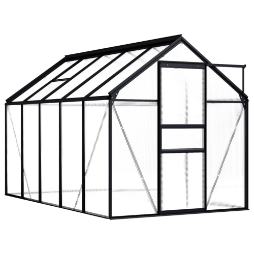 VIDAXL  Greenhouse Anthracite Aluminium 5.89 M²