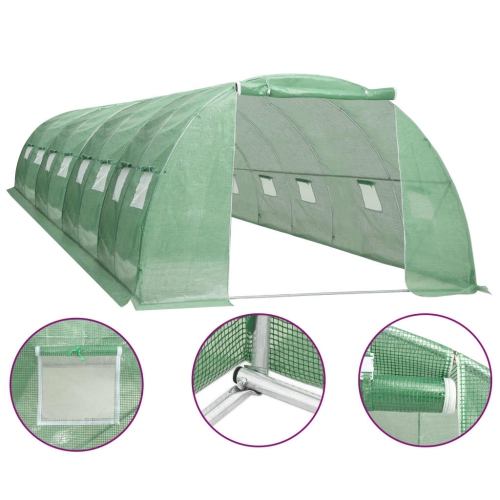 VIDAXL  Greenhouse 32 M² 8X4X2 M