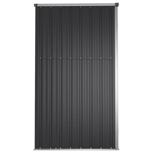 vidaXL Garden Tool Shed Anthracite 161x89x161 cm Galvanised Steel