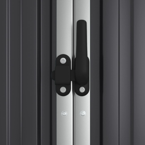 vidaXL Garden Tool Shed Anthracite 161x89x161 cm Galvanised Steel