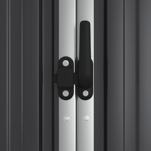 vidaXL Garden Tool Shed Anthracite 225x89x161 cm Galvanised Steel