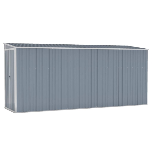 VidaXL applique de jardin en acier galvanisé 118 x 382 x 178&nbsp;cm, gris