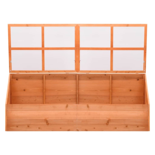 vidaXL Greenhouse Wood 180x57x62 cm