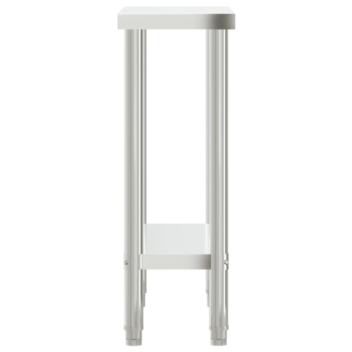 Table de travail de cuisine 82,5x30 x 85 cm en acier inoxydable de vidaXL