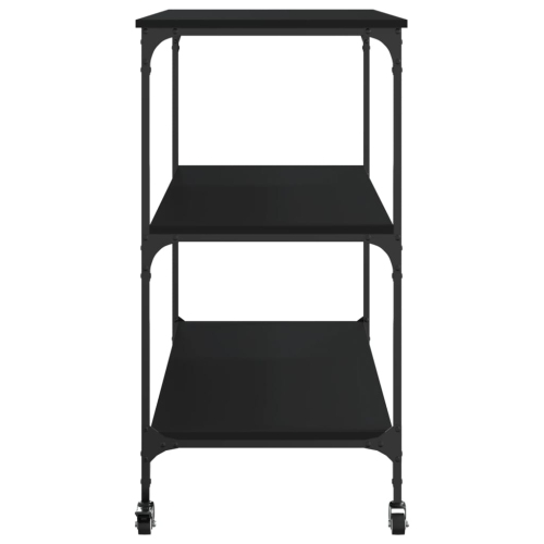 vidaXL Kitchen Trolley Black 102x50x95 cm Engineered Wood