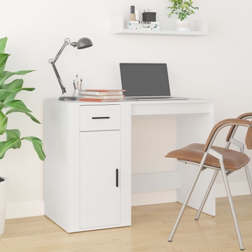 VIDAXL  Desk White 100X49X75 Cm Engineered Wood