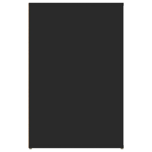 vidaXL Desk Black 100x49x75 cm Engineered Wood