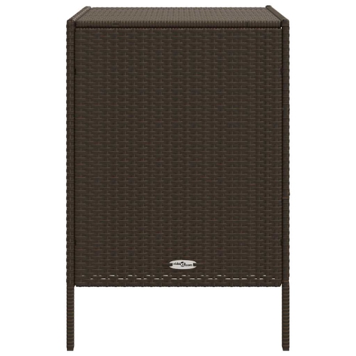 vidaXL Garden Storage Cabinet Brown 55x59x80 cm Poly Rattan