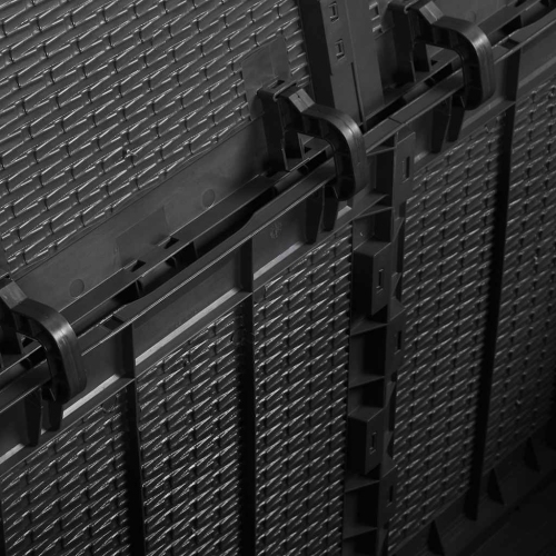 vidaXL Garden Storage Box 180L Black PP Rattan