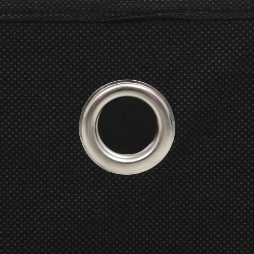 vidaXL Storage Boxes 4 pcs Non-woven Fabric 28x28x28 cm Black