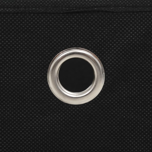 vidaXL Storage Boxes 10 pcs Non-woven Fabric 28x28x28 cm Black