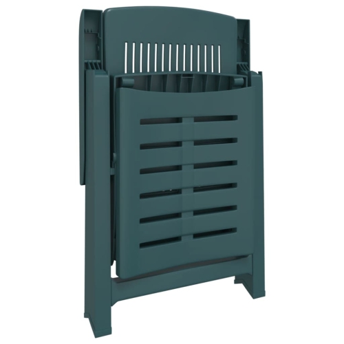 vidaXL Sun Lounger Green Plastic