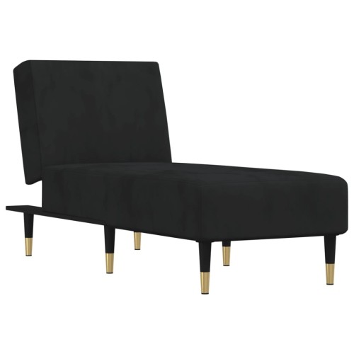 VidaXL long longue longue longue velours noir