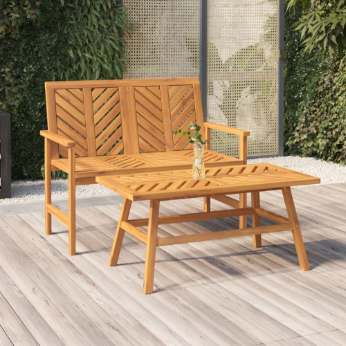 VIDAXL  Garden Bench 109 Cm Solid Wood Acacia