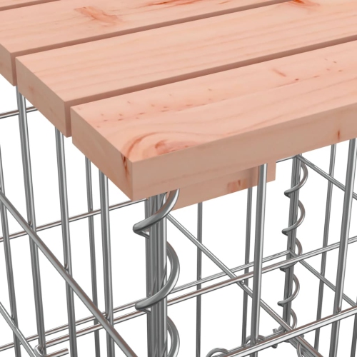 vidaXL Garden Bench Gabion Design 183x41x60.5 cm Solid Wood Douglas