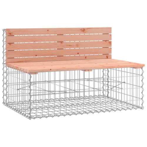 vidaXL Garden Bench Gabion Design 347x71x65.5 cm Solid Wood Douglas