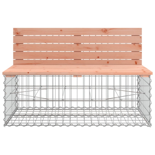 vidaXL Garden Bench Gabion Design 347x71x65.5 cm Solid Wood Douglas