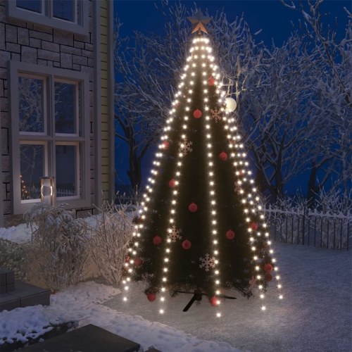 VIDAXL  Christmas Tree Net Lights With 300 Leds Cold White 300 Cm