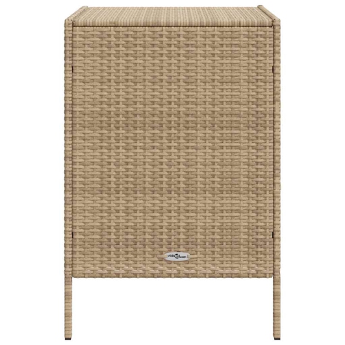 vidaXL Garden Storage Cabinet Beige 55x59x80 cm Poly Rattan