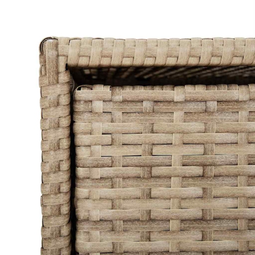vidaXL Garden Storage Cabinet Beige 55x59x80 cm Poly Rattan