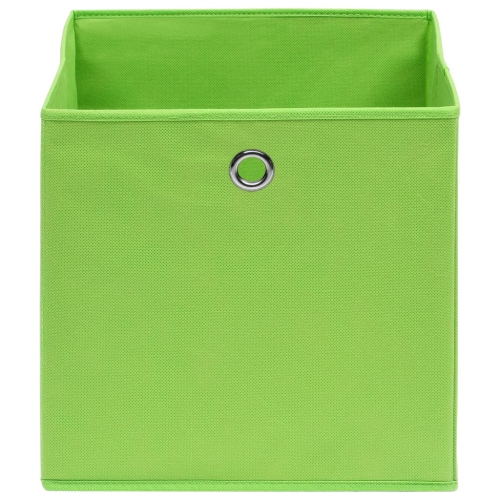 vidaXL Storage Boxes 4 pcs Green 32x32x32 cm Fabric