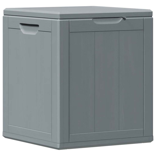 VIDAXL  Garden Storage Box 90L Pp Wood Look In Grey