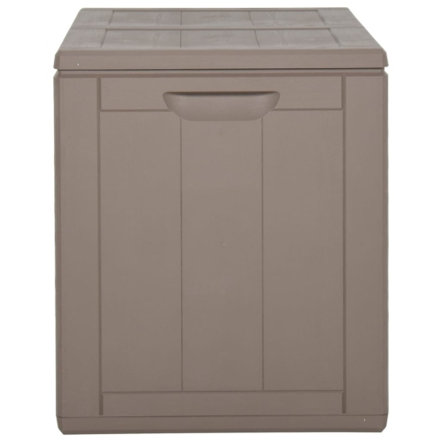 vidaXL Garden Storage Box 180L Brown PP Wood Look