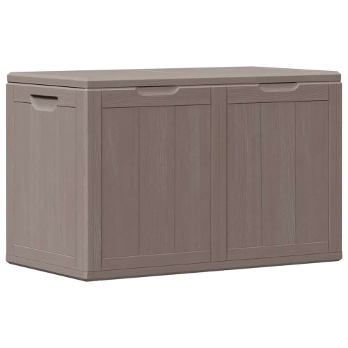 vidaXL Garden Storage Box 180L Brown PP Wood Look