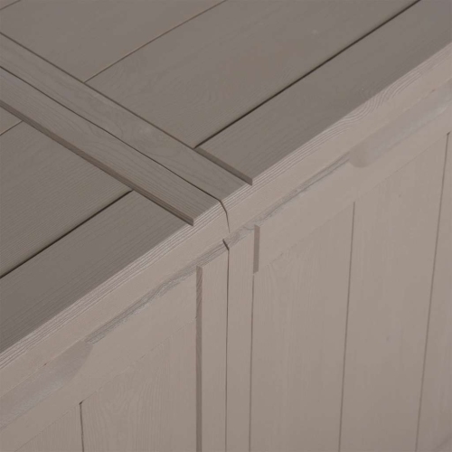 vidaXL Garden Storage Box 180L Brown PP Wood Look