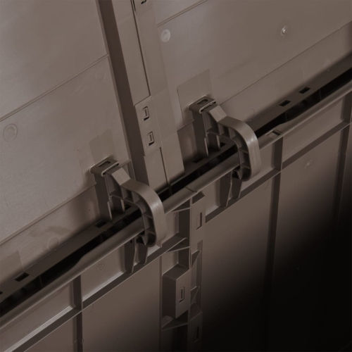 vidaXL Garden Storage Box 180L Brown PP Wood Look