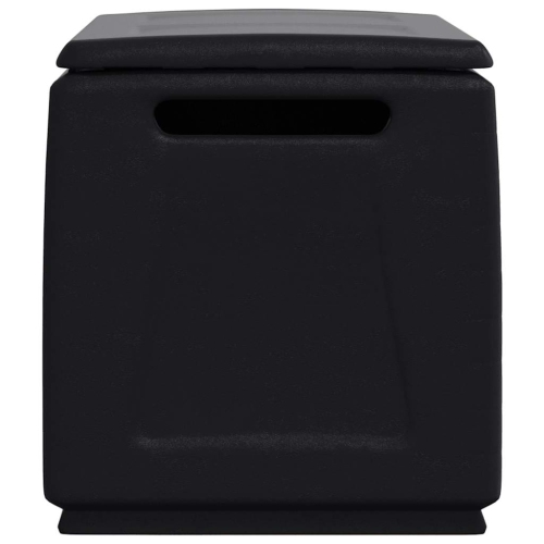 Boîte de rangement pour le jardin vidaXL 96 x 53x230&nbsp;L gris foncé et noir de 57&nbsp;cm