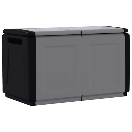 Boîte de rangement pour le jardin vidaXL 96 x 53x230&nbsp;L gris foncé et noir de 57&nbsp;cm