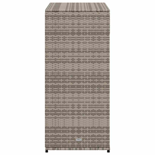 vidaXL Garden Storage Cabinet Grey 105x55x113 cm Poly Rattan