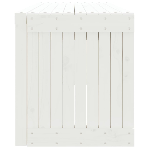 vidaXL Garden Bench Extendable White 212.5x40.5x45 cm Solid Wood Pine