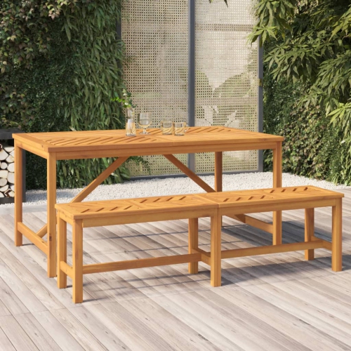 VIDAXL  Garden Bench 150 Cm Solid Wood Acacia