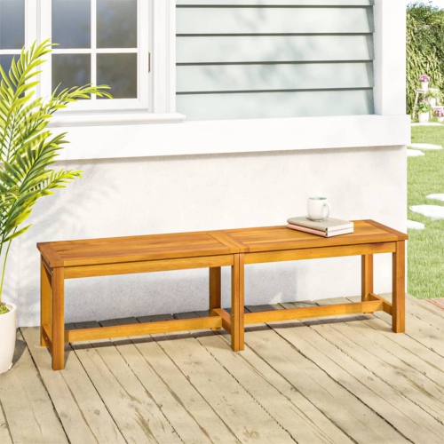 VIDAXL  Garden Bench 150X35X45 Cm Solid Wood Acacia