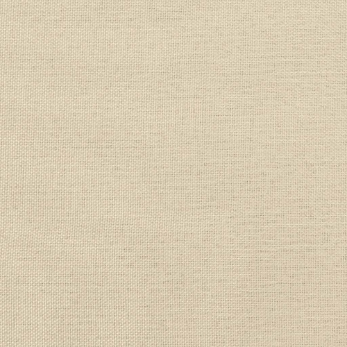 vidaXL Rocking Chair with a Stool Cream Fabric