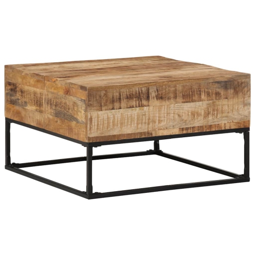 VIDAXL  Coffee Table 68X68X41 Cm Rough Wood In Mango