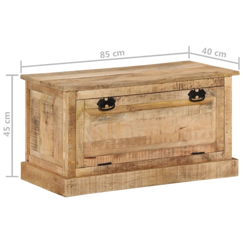 Banc de rangement pour chaussures vidaXL en bois de manguier massif de 85x40 45&nbsp;cm
