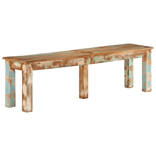 Banc vidaXL en bois recyclé massif de 160x35x46&nbsp;cm
