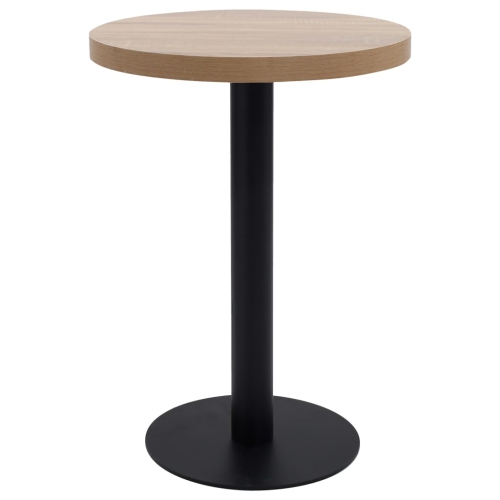 VIDAXL  Bistro Table Light Brown 60 Cm Mdf