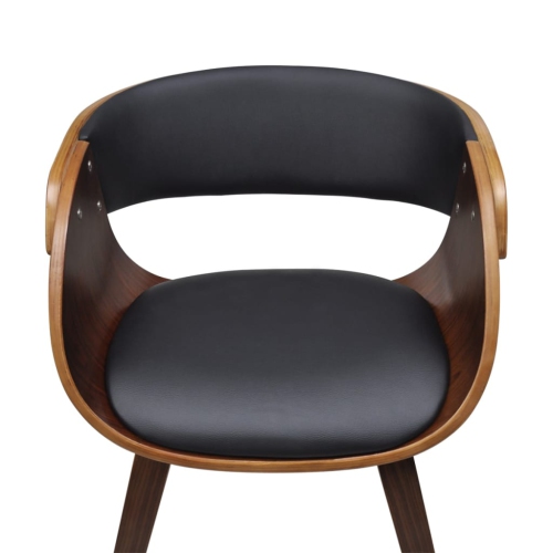 vidaXL Dining Chair Bent Wood and Faux Leather
