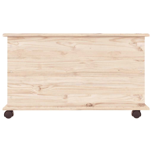 Coffre vidaXL avec roulettes, gamme ALTA, 28 x 7 x 17,3&nbsp;po, fini naturel