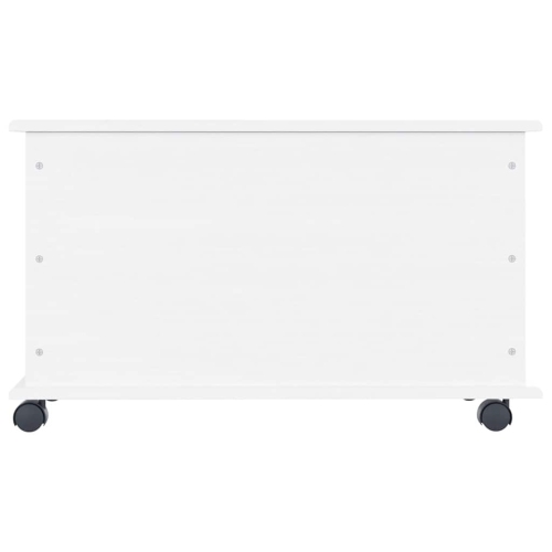 VidaXL – Coffre de rangement à roulettes, coffre de rangement avec charnière de sécurité, gamme ALTA, 28 x 7 x 17,3 po
