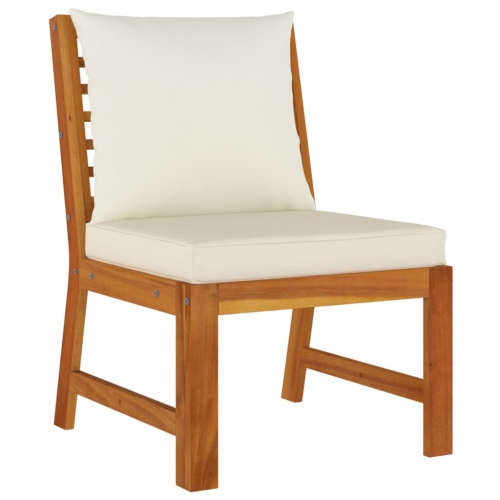 vidaXL 9 Piece Garden Dining Set with Cushions Solid Wood Acacia