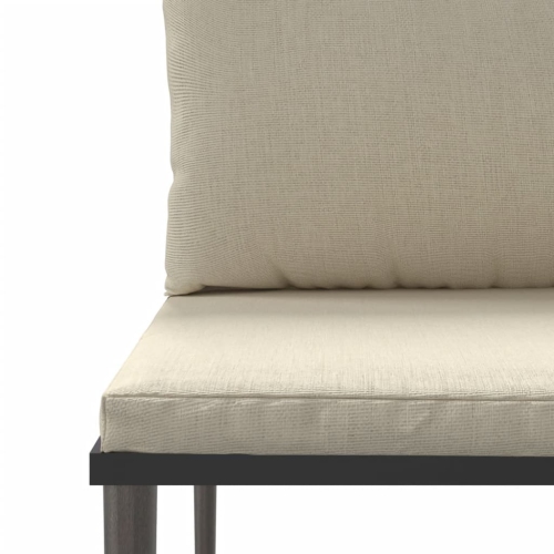 Ensemble de salon de jardin de 7 pièces avec coussins en poly rotin gris de vidaXL