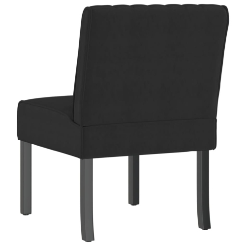 vidaXL Slipper Chair Black Velvet
