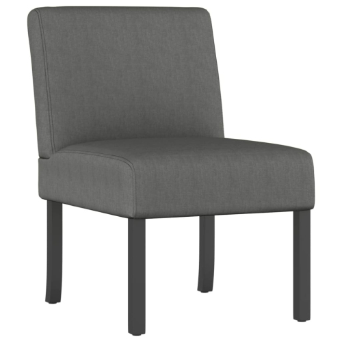 vidaXL Slipper Chair Dark Grey Fabric